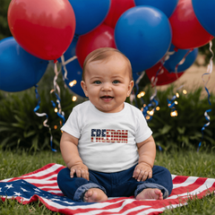 Baby Jersey Freedom Flag T-Shirt