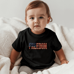 Baby Jersey Freedom Flag T-Shirt