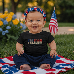 Baby Jersey Freedom Flag T-Shirt