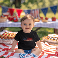 Baby Jersey Freedom Flag T-Shirt