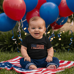 Baby Jersey Freedom Flag T-Shirt