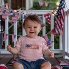 Baby Jersey Freedom Flag T-Shirt