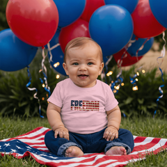 Baby Jersey Freedom Flag T-Shirt