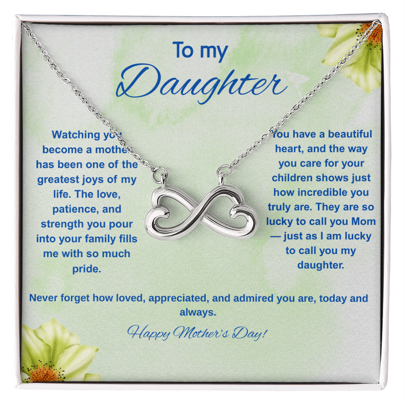 To My Daughter at Mother's Day - Endless Love Necklace