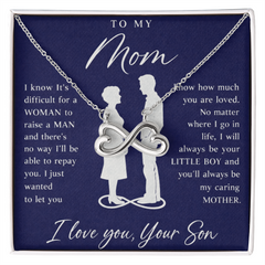 To My Mom Gift From Your Son - Endless Love Necklace