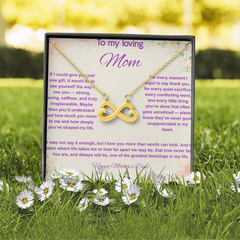 To My Loving Mom at Mother's Day - Endless Love Necklace