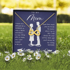 To My Mom Gift From Your Son - Endless Love Necklace