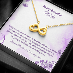 To My Beautiful Wife at Mother's Day - Endless Love Necklace