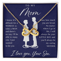 To My Mom Gift From Your Son - Endless Love Necklace