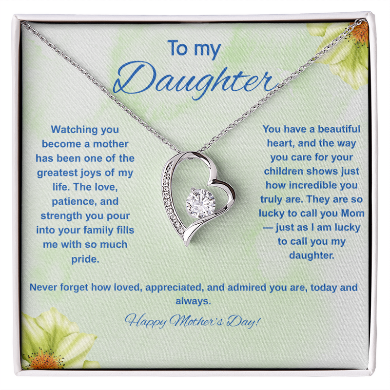 To My Daughter at Mother's Day - Forever Love Necklace