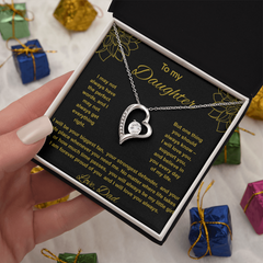 To My Daughter Love Dad - Forever Love Necklace