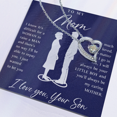 To My Mom From Your Son - Forever Love Necklace