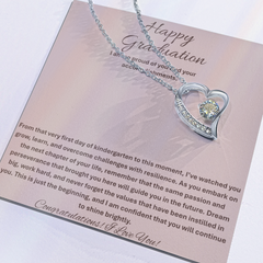 Happy Graduation, I am so proud of you - Forever Love Necklace