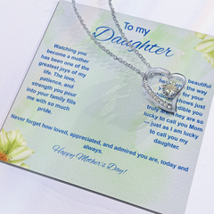 To My Daughter at Mother's Day - Forever Love Necklace