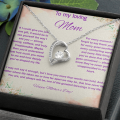 To My Loving Mom at Mother's Day - Forever Love Necklace