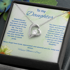 To My Daughter at Mother's Day - Forever Love Necklace