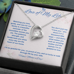 To Love of My Life at Mother's Day - Forever Love Necklace