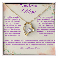 To My Loving Mom at Mother's Day - Forever Love Necklace