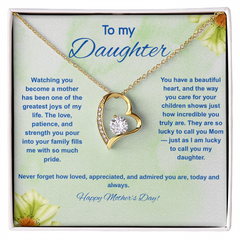 To My Daughter at Mother's Day - Forever Love Necklace