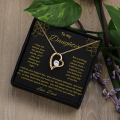 To My Daughter Love Dad - Forever Love Necklace