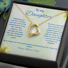 To My Daughter at Mother's Day - Forever Love Necklace