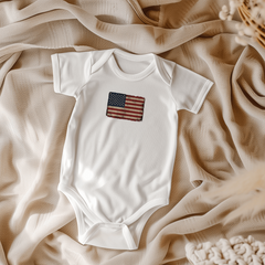 Onesie Distressed American Flag