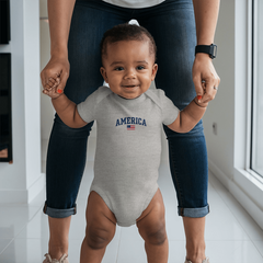 Onesie America with Flag