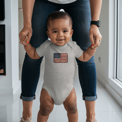 Onesie Distressed American Flag