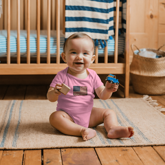 Onesie Distressed American Flag