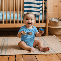 Onesie Distressed American Flag