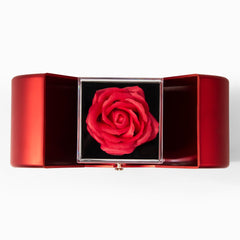 To My Mom - Love Knot Necklace with Red Heart Rose Box