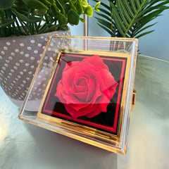 To My Mom - Forever Love Necklace with Rotating Rose Gift Box
