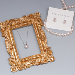 Lock Bone Chain and Earring Set