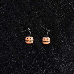 Creative Pumpkin Pearl Earrings for Halloween