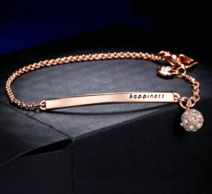 Happiness Rose Gold and Gold Ball Bracelet