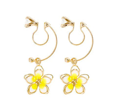 Double-Sided Cherry Blossom U-Shaped Ear Clips