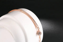 Happiness Rose Gold and Gold Ball Bracelet