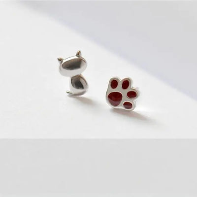 Cat Paw Stud Earrings and Cat Ear Accessories