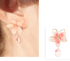 Cherry Blossom Ear Clips for Women - Cute Forest Style