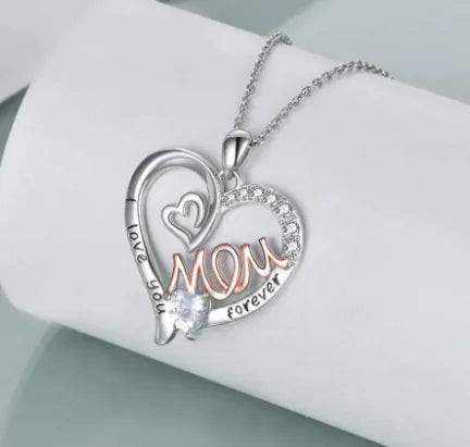 Sterling Silver 925 Necklace with Heart Pendant (One Set)